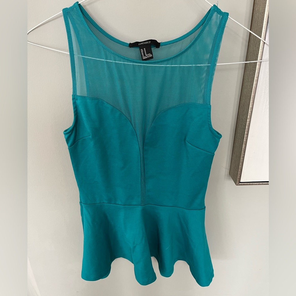 Teal Sleeveless Top - Buy 2, Get 1 Free